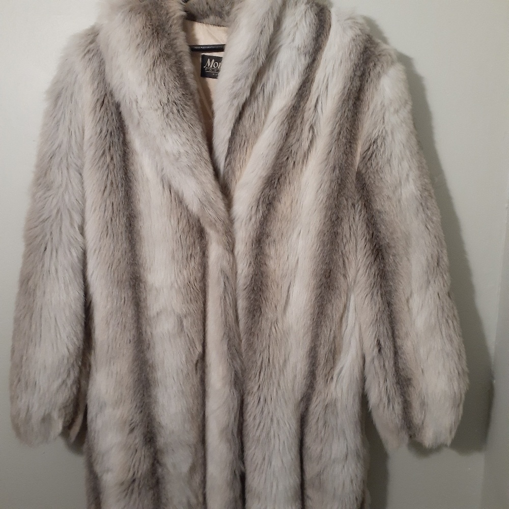 Vintage Faux Fur Long Coat